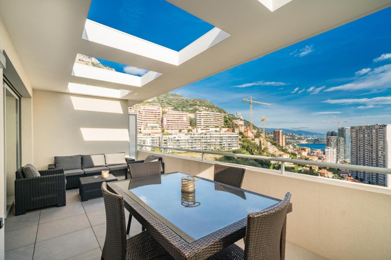5Mn Monaco - Terrasse Vue Mer - Parking - Be Beausoleil Zewnętrze zdjęcie